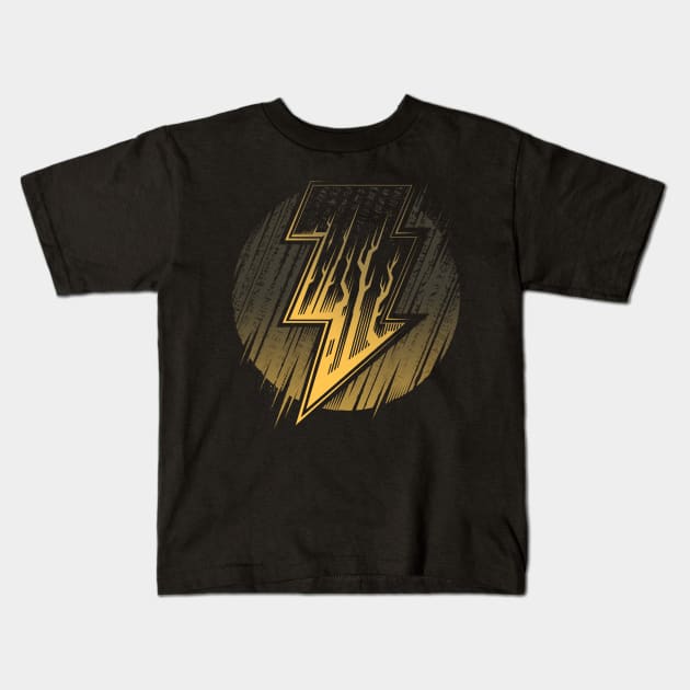 Black Thunder - Adam Kids T-Shirt by StudioM6